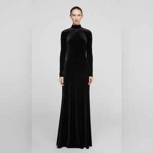 Halston Heritage Black Long Sleeve Dress